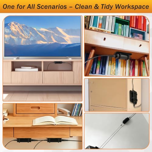 1 Pack Silicone Laptop Charger Holder with Adhesive Promoter Under Desk Universal Power Adapter Holder with Ventilated Design for Home and Office - size: 1pc