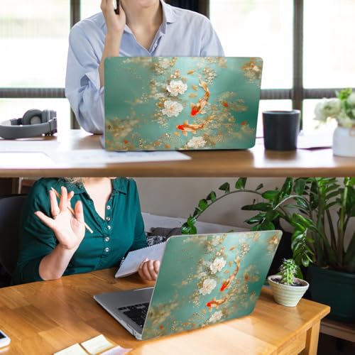 YSCLBAHUK for MacBook Air 15 inch Case 2026-2023 Release M5 A3448 M4 A3241 M3 A3114 M2 A2941 Liquid Retina Display, Hard Shell Case with Keyboard Cover+Screen Film+Trackpad Film, Goldfish - color: Goldfish