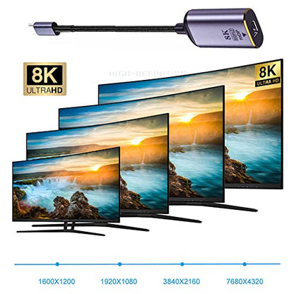 USB4 USB-C Type-C Source to MINI Displayport MINI-DP Female Cable Display 8K 60HZ UHD 4K Monitor Displays - style: USB-C to Mini DP 8K