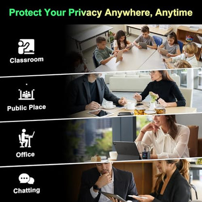 360°Magnetic Privacy Screen for iPad 9th/8th/7th Generation (10.2Inch,2019/2020/2021), Removable Anti Blue Light Glare Spy Private Filter, High Sensitive Bubble-Free Screen Protector | (10.2Inch,2019/2020/2021), Removable Anti Blue Light Glare Spy Private