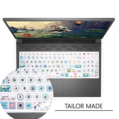 Silicone Keyboard Cover Skin for HP OMEN 15-DC 15.6", for HP 15-dc0010nr 15-dc0020nr 15-dc0030nr 15-dc0051nr dc0052nr 15-dc0086nr 15-dc0087nr 15-dc0096nr Laptop,Garland