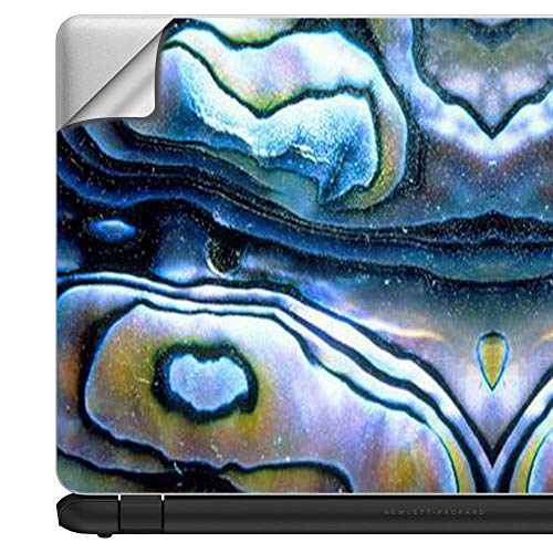 Custom Fit Made to Order Laptop Notebook Skin Vinyl Sticker Cover Decal Fits 13.3" 14" 15.6" 16" HP Lenovo Apple Mac Dell Compaq Acer|Abalone Aulon Sea Shells Pattern Crystal - color: Style 3