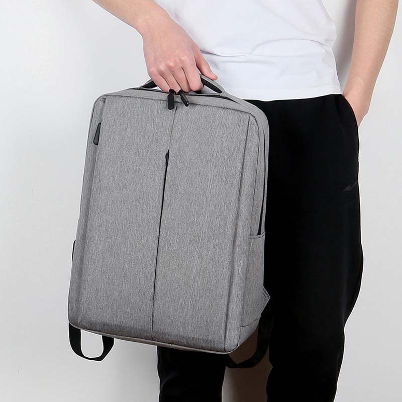 Travel Laptop Backpack Business Laptop Backpack with USB Charging Port (Gray) - color: 1 Year Ash