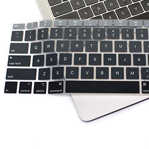 Se7enline for MacBook Pro 13/16 inch Keyboard Cover 2019-2026,Rose Pink | Silicone Waterproof Dustproof Durable Washable Laptop Accessories US Layout 2023 2022 2021 2020 2019 2018,Grey - color: Gradient Grey