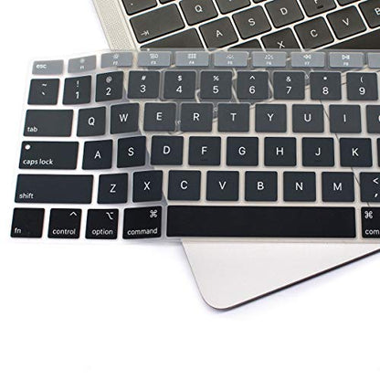 Se7enline for MacBook Pro 13/16 inch Keyboard Cover 2019-2026,Rose Pink | Silicone Waterproof Dustproof Durable Washable Laptop Accessories US Layout 2023 2022 2021 2020 2019 2018,Grey - color: Gradient Grey
