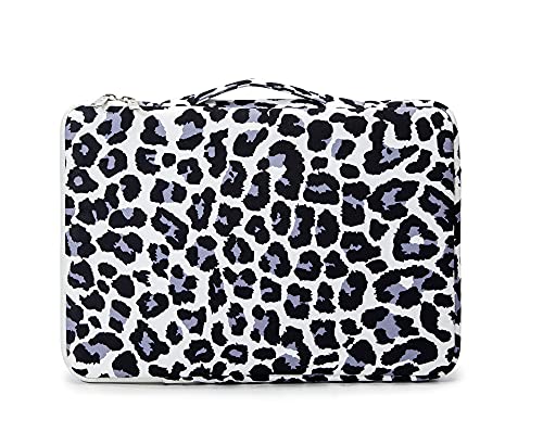 Kinmac 360 Protective Laptop Case Bag Sleeve with Handle for 12 inch-13.3 inch Laptops, Surface Pro, MacBook 13, MacBook Air 13" Retina, iPad Pro 12.9 (Leopard) - color: Leopard, size: 12 inch-13.3 inch