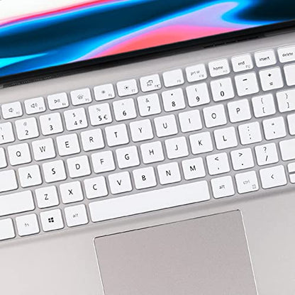 Keyboard Cover for Dell Inspiron 14 5410 5415 5418 5420 5425 5430 7415 7420 7425 7430 7435, Dell Inspiron 16 5620 5625 5630 7620 7630 16 inch, Inspiron 13 5310, Latitude 3320 3420 Keyboard Skin -White - color: White