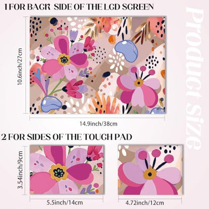 SUPERDANT Laptop Skin Sticker Decals Universal Notebook Vinyl Skin Cover | Graffiti Flowers Laptop Decals Personalized Universal Computer Wrap Vinyl Skin Stickers Cover Art Decal 12-15.6 Inch Gifts - style: Graffiti flowers