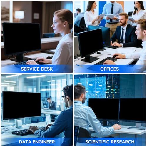 [2-Pack] Privacy Screen For Computer Monitor, 19-Inch 5:4 Aspect Ratio; Anti Spy/Bule Light/Glare And Eye Protection, 2 Install Ways Removable For Office, Airport, Cafe And Other Public Area; Diagonal 19 Inches, Width 14.84 Inches, Height 11.87 Inches - c