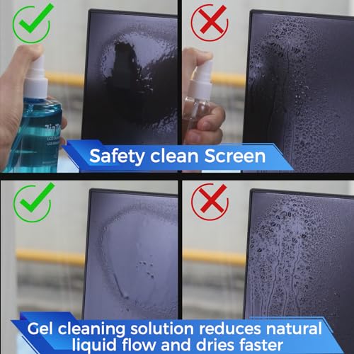 TV Screen Cleaner, Non-Drip Touchscreen Spray with Wiper for CD Disc Laptop Phone Tablet Computer Lens(200ml) - color: 200ml (Pack of 1)