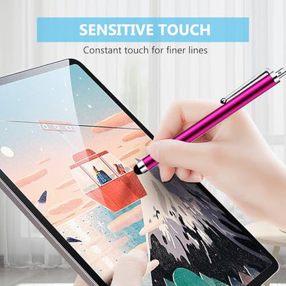 HESSION 5 Pack Stylus Pen for All capacitive Touch Screens Suitable for iPhone Ipad Samsung Galaxy Tablets (Yellow) - color: Yellow