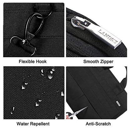 LANDICI Laptop Bag Carrying Case 15.6 Inch with Shoulder Strap, Slim Waterproof Computer Sleeve Cover Compatible with MacBook Pro 15/16, 15-16 Inch HP Acer Dell Lenovo ASUS Laptop, Black - color: Black, size: 14-15.6 Inch