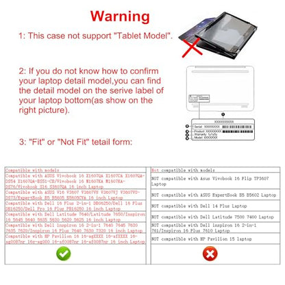 Protective Case for HP OmniBook 5 16-bcXXXX 16-afXXXX 16-baXXXX 16-agXXXX/OmniBook X 16 16-awXXXX/OmniBook 7 16 16-ayXXXX 16-azXXXX,Galaxy - color: Galaxy