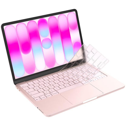 Soonjet Keyboard Cover Skin for 2026 MacBook Neo 13 inch A3404 A18 Pro, Premium Ultra Thin Clear Keyboard Protector, US ANSI Layout (Blush) - color: Blush