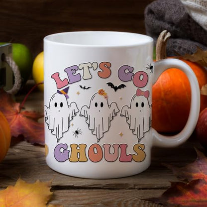 Rngmsi Halloween UV DTF Stickers - 18 Sheets Cute Ghost UV DTF Cup Wraps for 16 oz Glass, Pumpkin Bow Bat Rub on Transfer Stickers, Waterproof Uvdtf Decals for Water Bottle, DIY Halloween Crafts - style: Halloween
