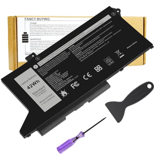 42Wh WY9DX Battery Replacement for Dell Latitude 14 5420 15 5520 Precision 15 3560 Series P137G P137G001 P104F P104F001 P104F002 1K2CF 01K2CF M3KCN 75X16 075X16 WK3F1 005R42 0WK3F1 0M3KCN - size: 8.15*3.98*0.24inch WY9DX
