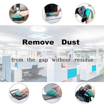 ASFSKY Keyboard Cleaning Gel Dust Removal Cleaner | For Keyboard Crevices, Car Interior, Office and Electronics - color: Green