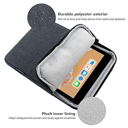 MoKo 9-11 Inch Tablet Sleeve Bag Padded Protetive Carrying Case | Fits New 11inch iPad Air M4, iPad A16 2025, iPad Pro 11 M4, Air 5/4/3, iPad 10/9/8th Gen, Tab S8/S9 11", Space Gray - color: Space Gray, size: 9-11 inch