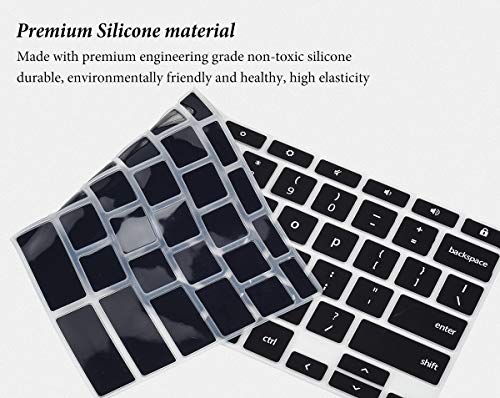 Keyboard Cover for 14" ASUS Chromebook Flip C433 C433TA C434 C434TA C302 C302CA/ASUS Chromebook CX1/ASUS Chromebook 14 C425TA/ASUS Chromebook C423NA C523NA Keyboard Skin-Black - color: Black