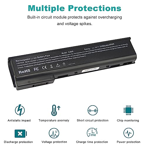 Futurebatt Laptop Notebook Battery for HP ProBook 640 645 650 655 G0 G1 Series, P/N: CA06 CA06XL HSTNN-DB4Y HSTNN-LB4Z HSTNN-LB4X HSTNN-LB4Y HSTNN-LP4Z - size: CA06 8.86*3.15*1.38 in