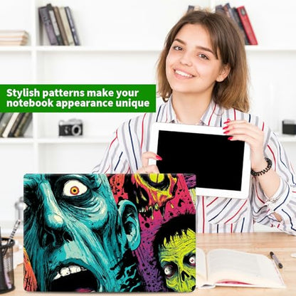 Laptop Skin Sticker Decal, Universal Protective Cover Fit 12 13 14 15.6 Inch Notebook, Reusable Water-Resistant Vinyl Decal w/ 2 Wrist Pads for Business Travel Office, Art Comic - color: Art Comic