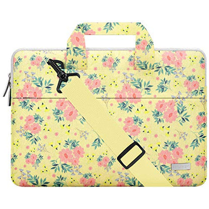 Hseok Laptop Shoulder Bag 13 13.3 14 Inch Case Compatible with MacBook Pro/Neo 14" M5/M4/M3/M2/M1,Mac Air/pro/Neo 13" and Most 13 13.3 14 Notebooks,Spill-Resistant Briefcase,Daisy Beige - color: Daisy Beige, size: 13-13.5 inch