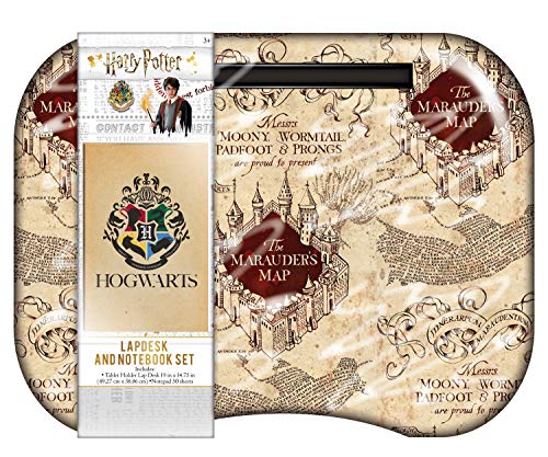 Lap Desk for Kids with Notebook - Mandalorian, Princess, or Harry Potter (Harry Potter Map) - style: Harry Potter Map