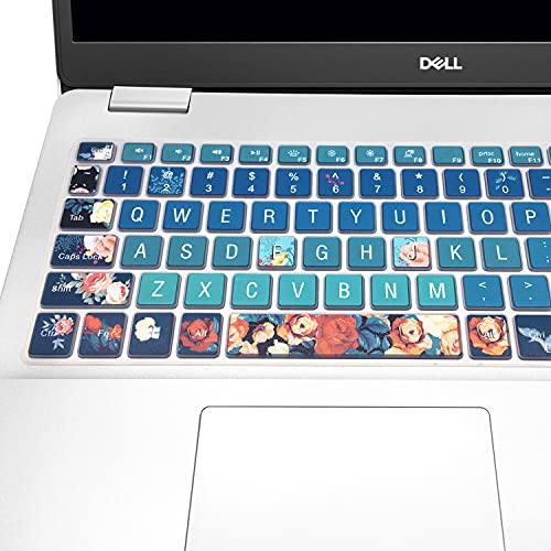 Keyboard Cover Skin for 2021 2020 2019 Dell Inspiron 15 5501 5502 5505 5508 5584 5590 5593 5598 15.6" / Inspiron 15 7000 7590 7591 7501 7506 7706 7790 / Vostro 7590 5590 7500,Rose - color: Rose
