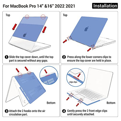 IBENZER Compatible with MacBook Pro 14 Inch Case 2026 2025 2024 2023 2022 M5 M4 M3 M2 M1 A3434 A3112 A3185 A3401 A2918 A2992 A2779 A2442 Mac Pro/Max,HardShellCase&KeyboardCover,Macha,T14MOGN+1 - color: Macha Green, size: For Macbook Pro 14" with Touch ID