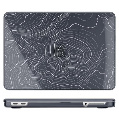 for MacBook Neo 13 Inch Case 2026 (Model A3404, A18 Pro chip), Stylish Pattern Protective Hard Shell with Screen Protector, Keyboard Cover & USB-C Adapter - Black Maps - color: Black Maps