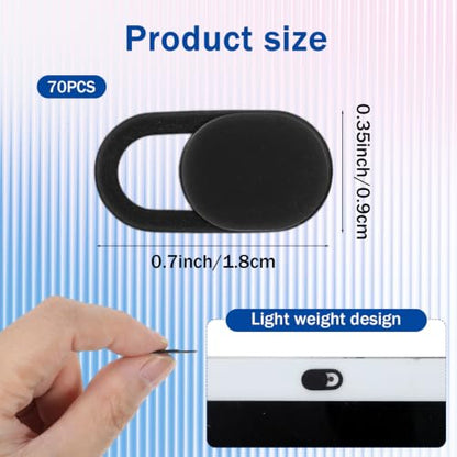 70pcs Laptop Camera Cover Slide Ultra-Thin Webcam Cover Compatible with Camera Universal for Smartphone, Computer Protect Your Privacy and Security