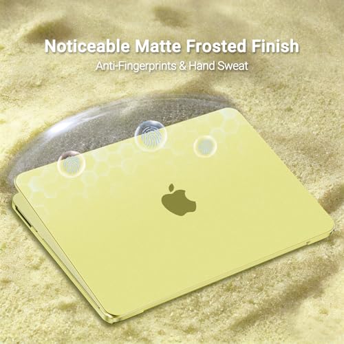 MOSISO Compatible with MacBook Neo Case 13 inch 2026 A3404 A18 Pro Chip | 4 in 1 Kit Ultra-Thin Exact-Fit Scratches&Fingerprints Resistant Protective Hard Shell Matte Case Cover, Citrus Clear - color: Citrus Clear
