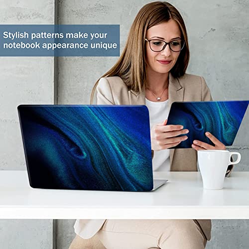 Laptop Skin Sticker Decal 15-15.6 Inches, Universal Reusable Vinyl Sticker for 12.1 13 13.3 14 15.4 Inches Netbook/Notebook PC, Waterproof & Scratch-Resistant (Blue Quicksand) - color: Blue Quicksand