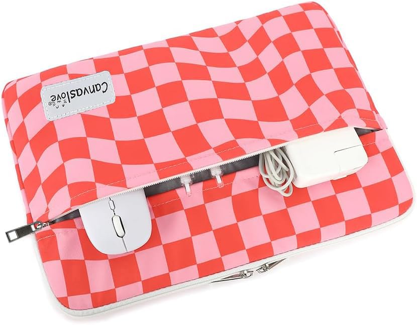 Laptop Sleeve Case Bag with Pocket for MacBook Pro 14 inch and 14 inch-14.4 inch HP, Lenovo, Dell, ASUS, Acer Notebook Computer (Checkered) - color: Checkered, size: 14 inch