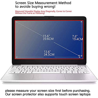 2 Pack 15.6" Laptop Screen Protector | Eye Protection, Anti Glare, Anti Blue Light, Compatible with HP/DELL/Asus/Acer/Sony/Samsung/Lenovo/Toshiba/Razer 16:9 Display - color: Blue, size: A-15.6 inch 16:9 Aspect