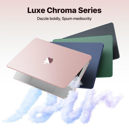 Soonjet for MacBook Air 13 inch Case M5 M4 M3 M2 2026-2022 Laptop Cover | Pink Clear, Matte Finish, Protective Hard Shell, Laptop Cover, Ultra Thin & Light, Anti Crack & Fingerprint & Scratch - color: Rose Pink