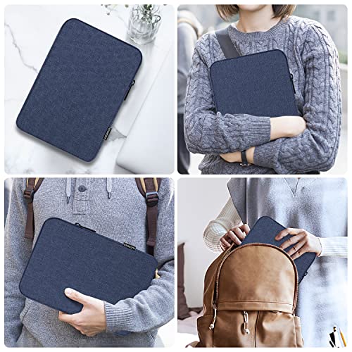 MoKo 9-11 Inch Tablet Sleeve Bag | Fits iPad Air 11-inch M3, iPad A16, iPad Pro 11-inch M4, iPad Air 5/4/3 and Tab S8/S9 11-inch, Navy Blue - color: Navy Blue, size: 9-11 inch