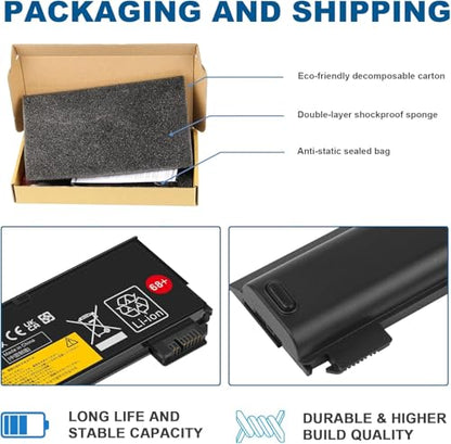 TREE.NB 48WH Battery 68+ for ThinkPad T440 T450 T460 T460P T470P T550 T560 X240 X250 X260 X270 L450 L460 L470 P50S W550s 0C52861 0C52862 Series 45N1125 45N1126 45N1127 - size: 8.14x2.44x0.82inch X240