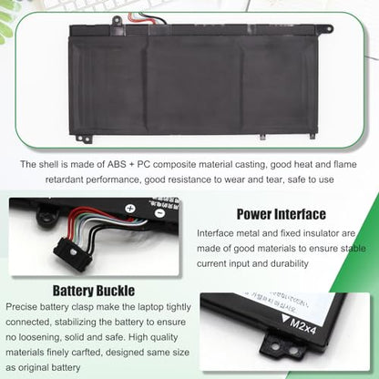 L19M3PDA L19C3PDA Laptop Battery Replacement for Lenovo ThinkBook 14 G2 ITL are 14 G3 ACL ITL 14 G4 ABA IAP 15 G2 ITL are 15 G3 ACL ITL 15 G4 ABA IAP Series L19L3PDA L19D3PDA 11.52V 45Wh - size: 3.53*3.14*0.23inch L19M3PDA