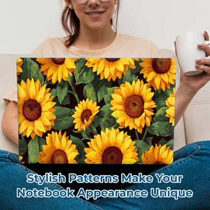 Reusable Universal Laptop Skin Sticker, Cut to Fit for 11.6–15.6 Inch Laptops, Waterproof Protective Film, No-Residue - Sunflowers - color: Sunflowers