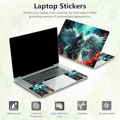 Laptop Skin Sticker Decal, Universal Reusable Vinyl Laptop Cover for 12" 13" 13.3" 14" 15" 15.4" 15.6" Notebook PC, Waterproof Scratch-Resistant with 2 Wrist Pads, Easy to Apply & Remove,Art Men - color: Art Men