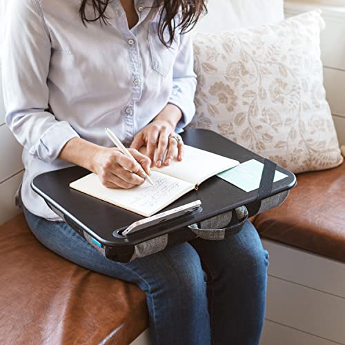 LAPGEAR Designer Lap Desk – Buffalo Check, 2-Pack with Storage Basket - color: Buffalo Check, size: 2-Pack Lap Desks + Basket