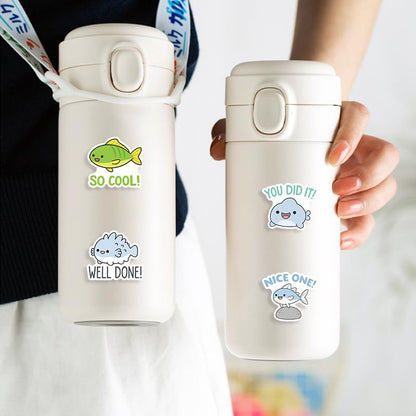 200 Pcs Cute Animal Stickers Bulk.Inspirational Stickers Packs for Boys Adults Teens Girls.Waterproof Vinyl Kawaii Sticker for Laptop, Classroom, Phone Case, Luggage, Cups (Teacher Reward Stickers) - color: Teacher Reward Stickers