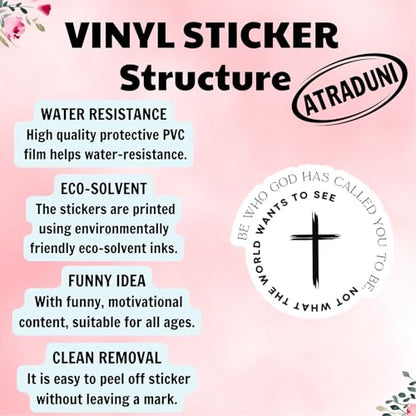 (3Pcs) Be Who God Has Called You to Be Christian Stickers Waterproof Vinyl Decals Religious Faith Based Bible Verse Stickers for Laptop Water Bottle Tumbler Christian Gifts - color: Be Who God Has Called You to Be