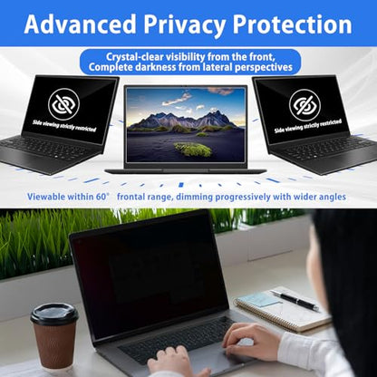 For 14 Inch 16:10 Laptop Privacy Screen Protector | Removable for Lenovo/HP/Dell/Acer/ASUS/Samsung & Other 14 Inch 16:10 Laptops Anti-fingerprint, Anti-Glare, Anti-scratch - size: 14 Inch 16:10
