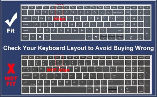 Keyboard Cover for 2026 2025 HP EliteBook 660 G11 16"/EliteBook 665 G11 16", HP ProBook 460 465G11 16 inch Laptop Accessories Protective Keyboard Cover Skin US Layout -Ombrepink - color: Ombrepink