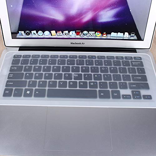 Keyboard Cover, Ultra Thin Clear Silicone Keyboard Cover Universal Laptop Keyboard Skin Protector for 12 13 14 Laptop
