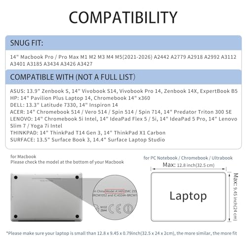 RAINYEAR 13.3 Inch Laptop Sleeve Case Padded Carrying Bag, Blue | Slim Protective Soft Zipper Computer Cover for 13.3 Inch Notebook Computer Chromebook 14 inch MacBook Pro/Max M1 M2 M3 M4 M5 - color: Blue, size: 13"-13.3"