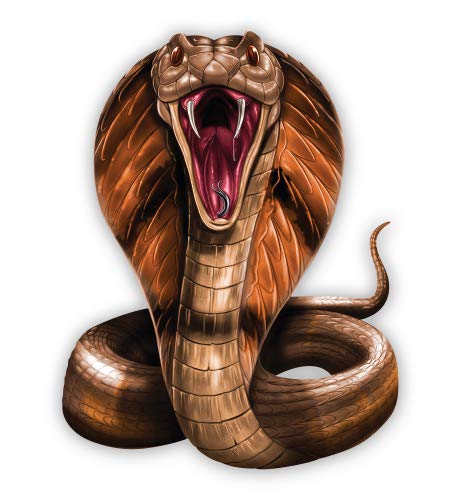 GT Graphics Express Cobra - 3" Vinyl Sticker - for Car Laptop I-Pad Phone Helmet Hard Hat - Waterproof Decal - size: 3"