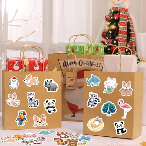 RINOLY 100 PCS Water Bottle Stickers for Kids,Waterproof Vinyl Animal Stickers for Kids,Skateboard,Laptop Stickers for Girls Boys Classroom Prizes | Vinyl Stickers Kids Girls Boys,Back to School,Classroom Prizes,Party Favors,Christmas Stocking Stuffers,Ea
